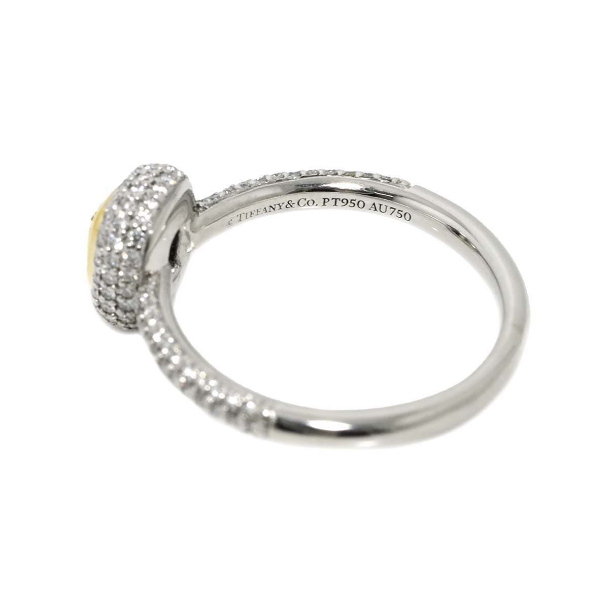 Diamond 0.43ct FIY/VS1 Ring Pt 18K YG Size6-6.25(US)
