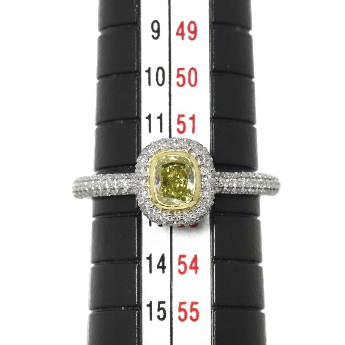 Diamond 0.43ct FIY/VS1 Ring Pt 18K YG Size6-6.25(US)