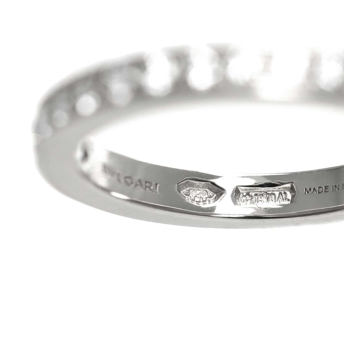 Half Diamond Ring Pt Platinum size45 3.25(US)