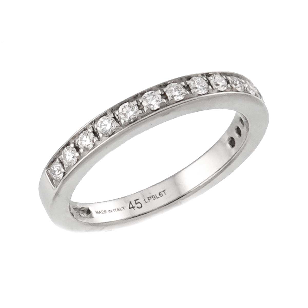 Half Diamond Ring Pt Platinum size45 3.25(US)