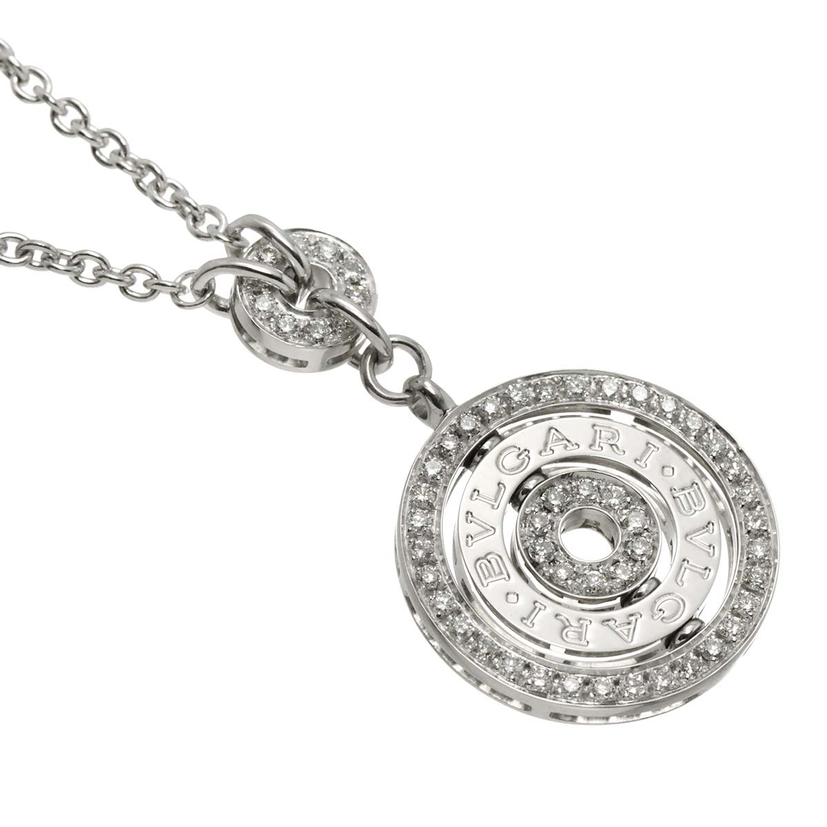 Astrale Cerchi Diamond Necklace 18K White Gold 750