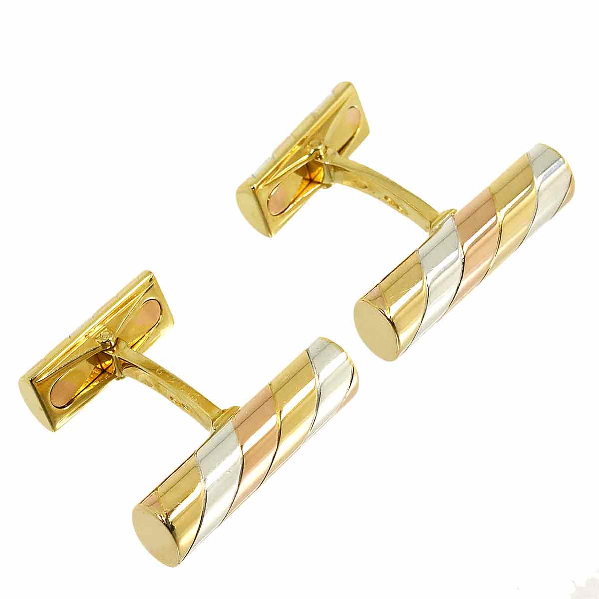Cuff Links 18K YG PG WG 750