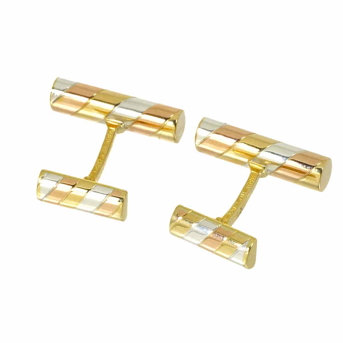 Cuff Links 18K YG PG WG 750