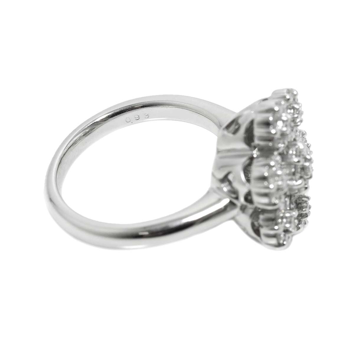 Diamond 0.93ct Ring 18K WG 750 Size5.5-5.75(US)