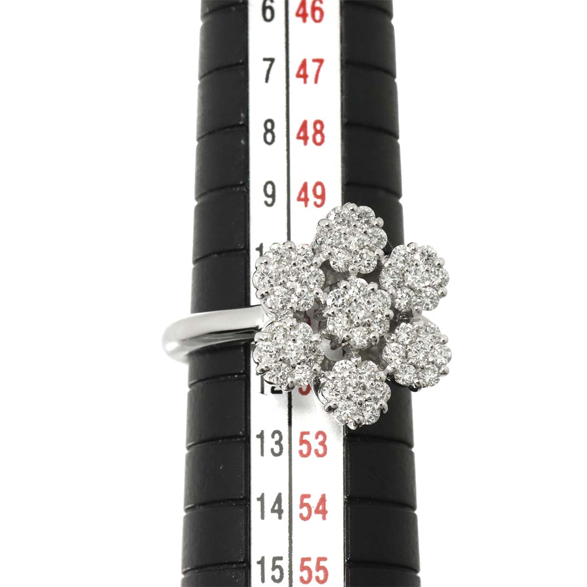 Diamond 0.93ct Ring 18K WG 750 Size5.5-5.75(US)