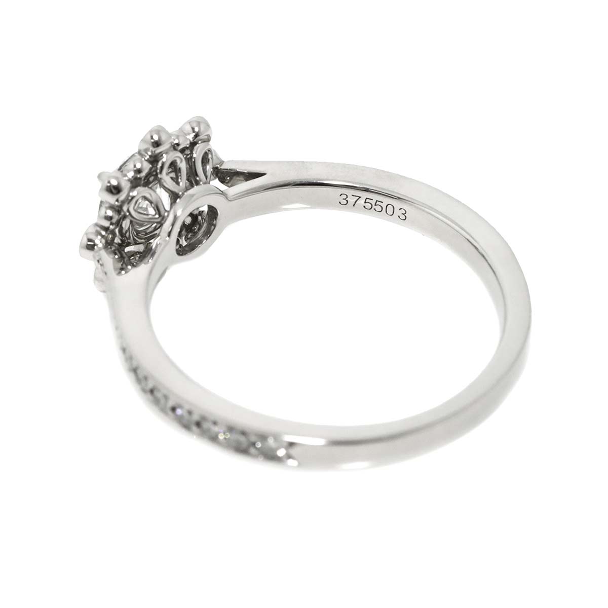 Blossom Diamond 0.70ct F/VS1/3EX Ring Pt 8.25(US)