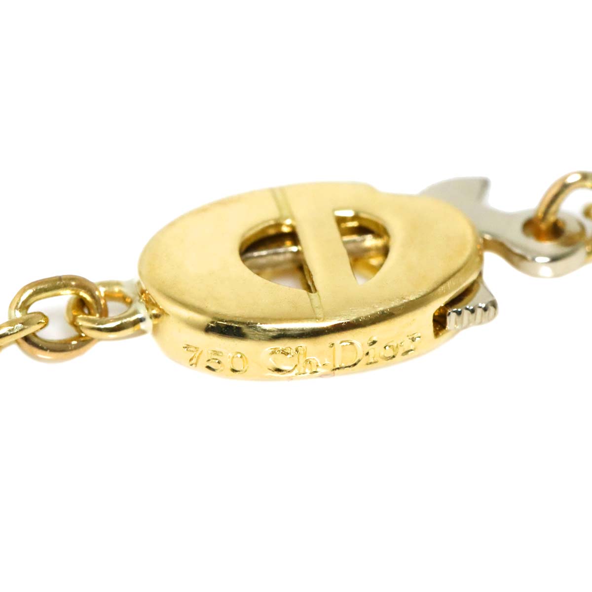 Diamond Necklace 18K Yellow Gold 750