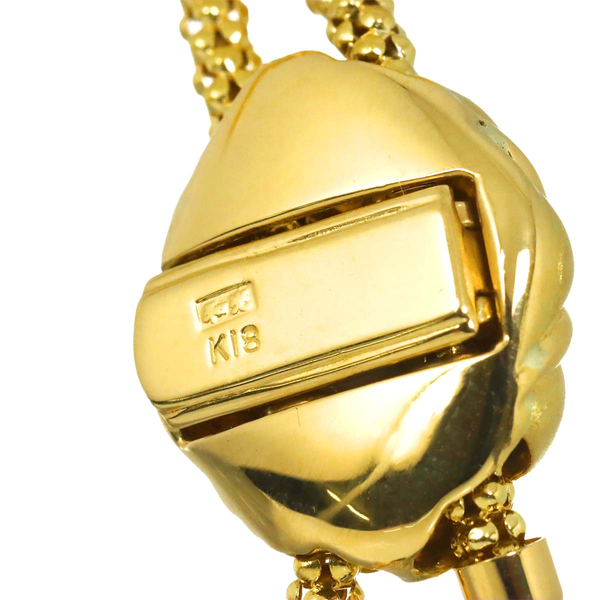 Onyx Long Necklace 18K YG 750