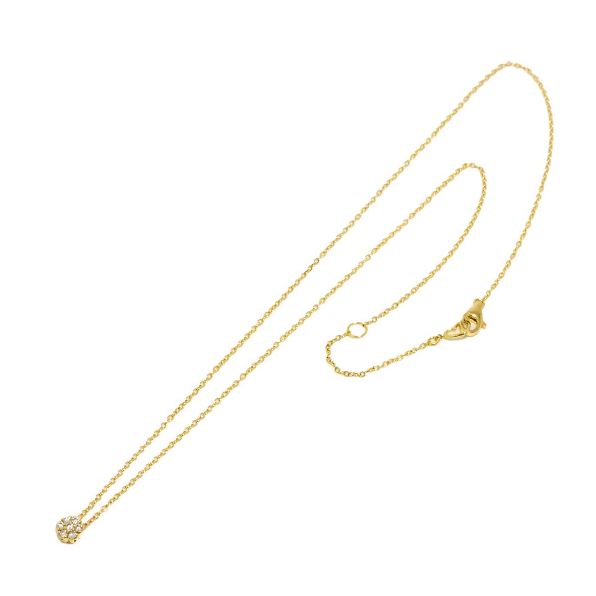 Diamond 0.10ct Necklace 18K YG 750