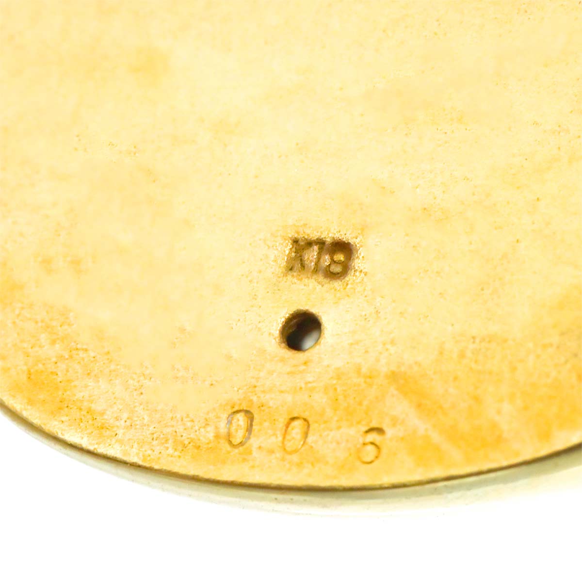 Diamond 0.06ct Brooch Pendant 18K YG 750