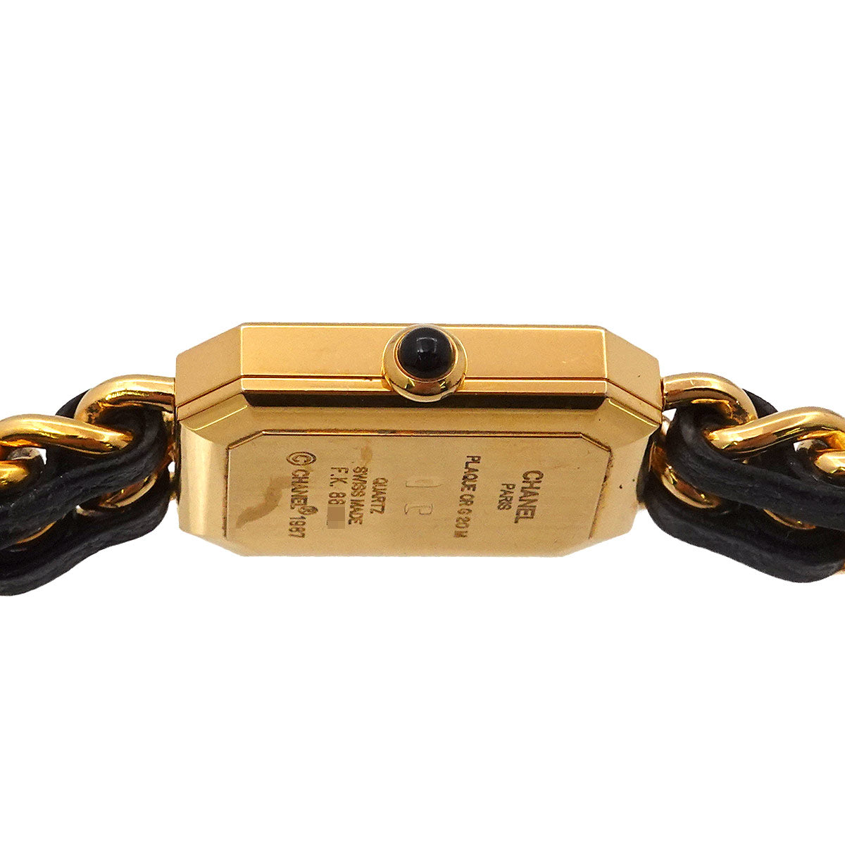 Premiere Size L H0001 Vintage Quartz Black Dial Ladies Watch