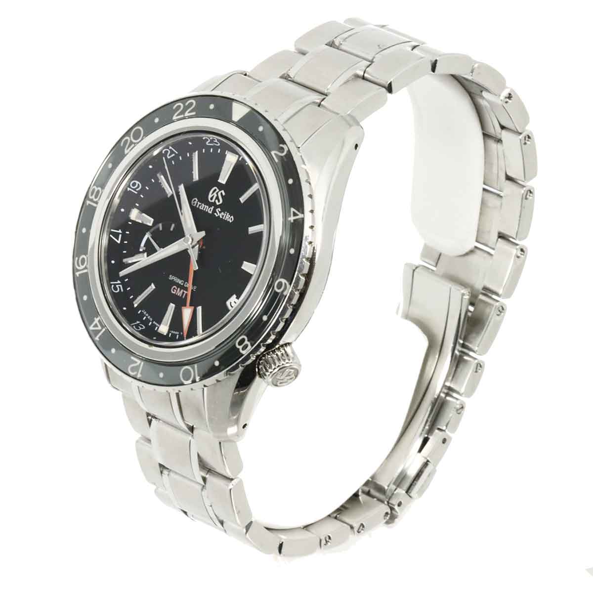 Spring drive SBGE201 Date GMT Black Dial Mens Watch