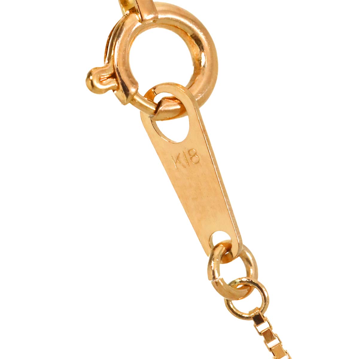 Venetian Necklace 18K K18 PG Pink Gold 750