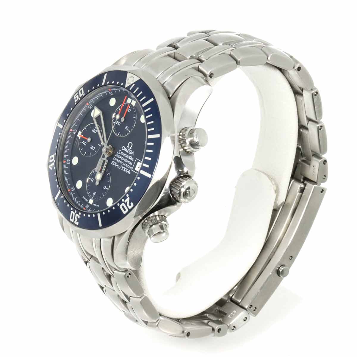 Seamaster Chronograph 2599 80 Automatic Navy Dial Mens Watch