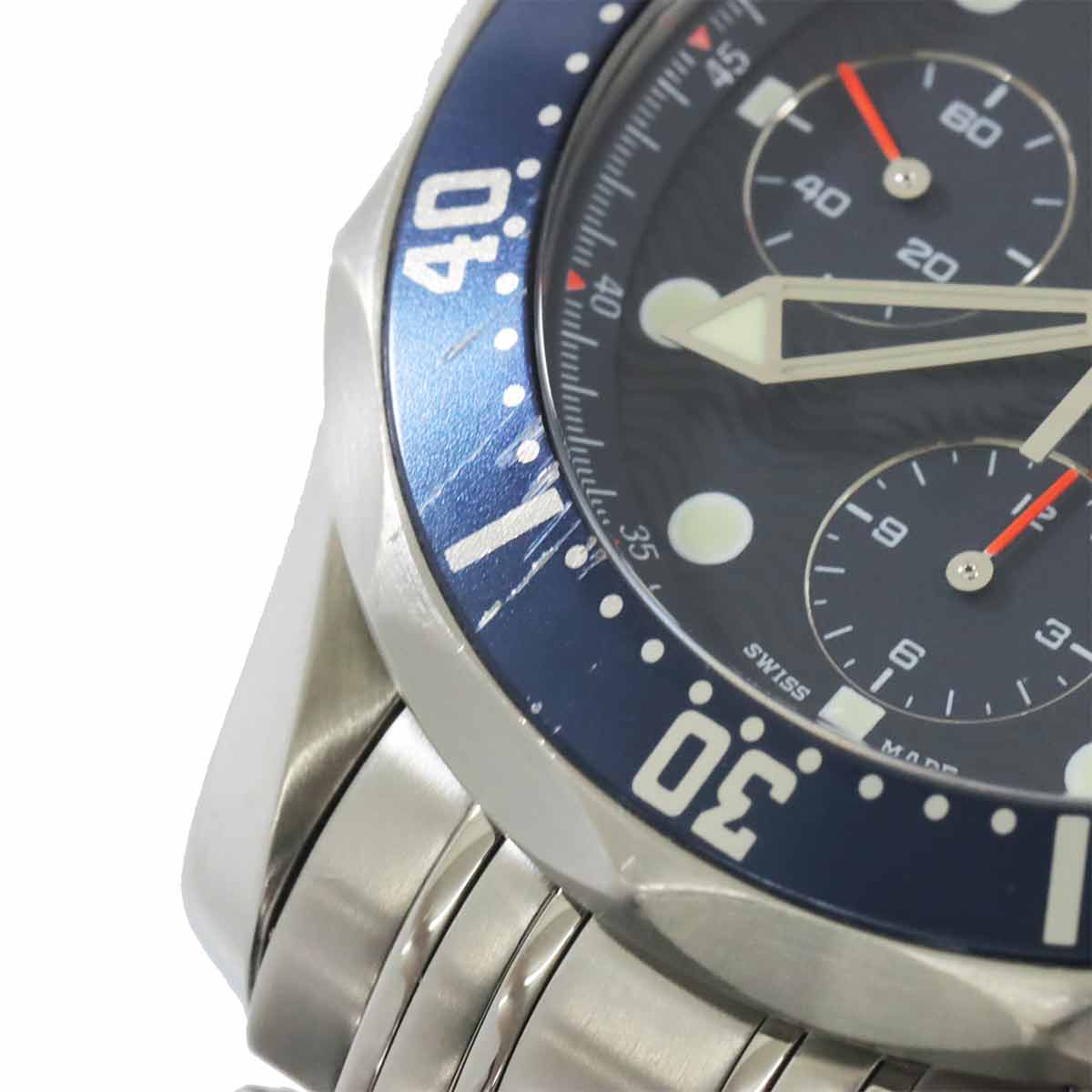 Seamaster Chronograph 2599 80 Automatic Navy Dial Mens Watch