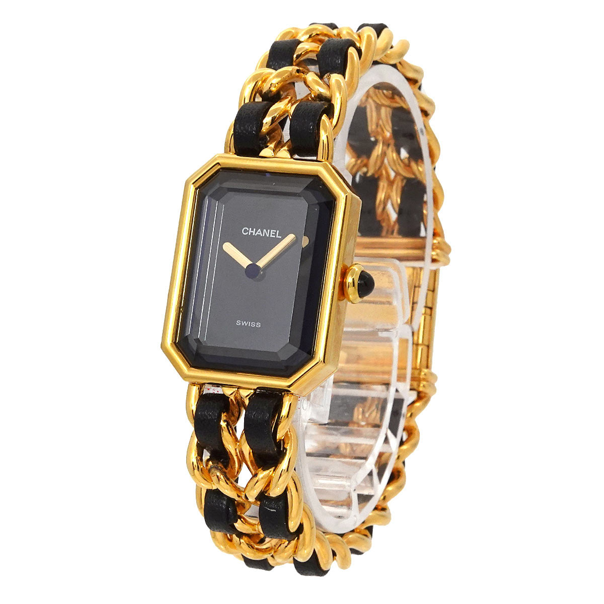 Premiere Size M H0001 Vintage Quartz Black Dial Ladies Watch