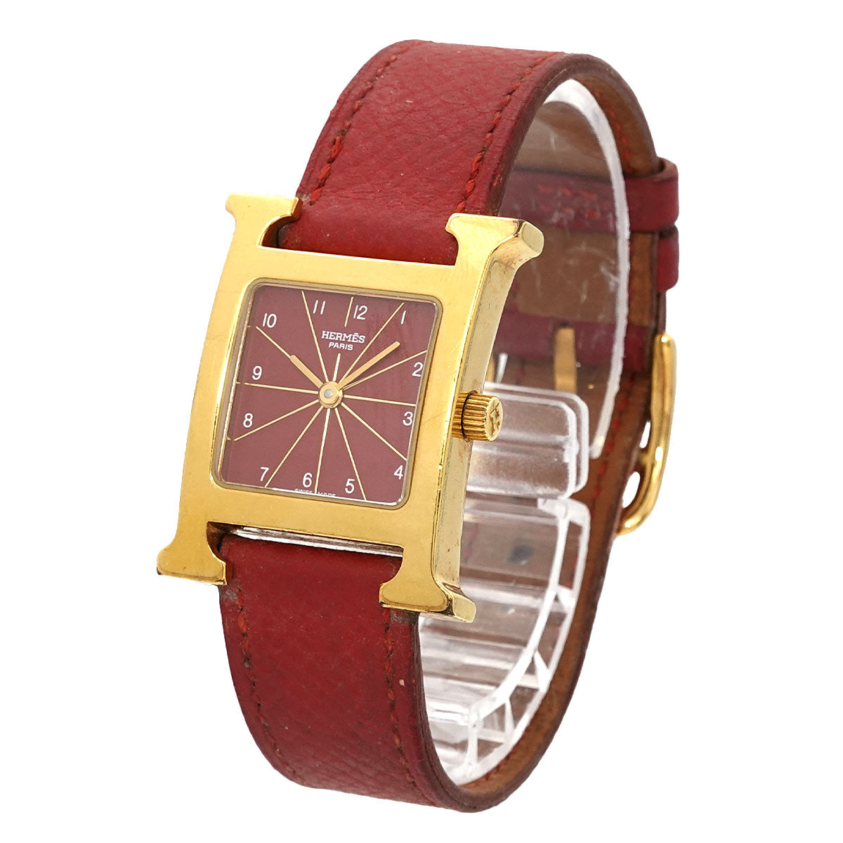 H Watch HH1 201 Quartz Red Dial Ladies Watch