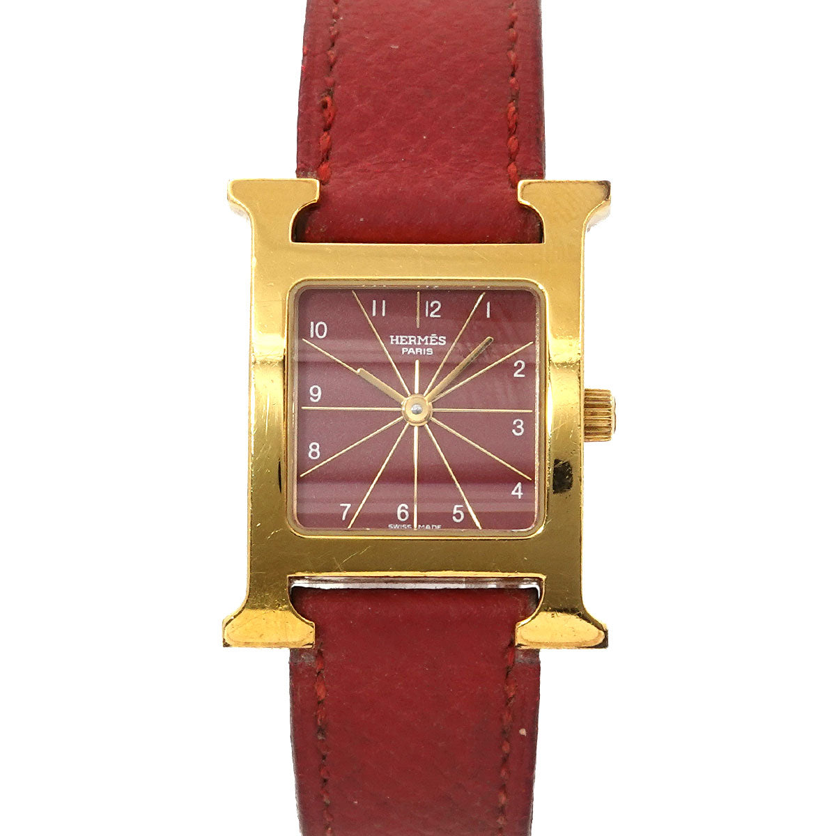 H Watch HH1 201 Quartz Red Dial Ladies Watch