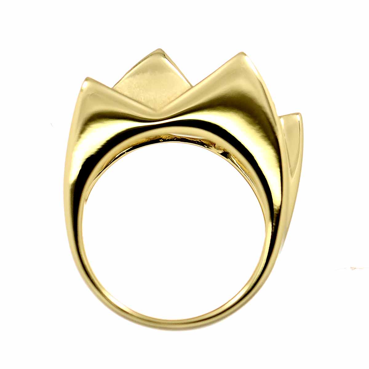 Sapphire 1.22ct Diamond 0.19ct Ring 18K YG 750 Size6.25-6.5(US)