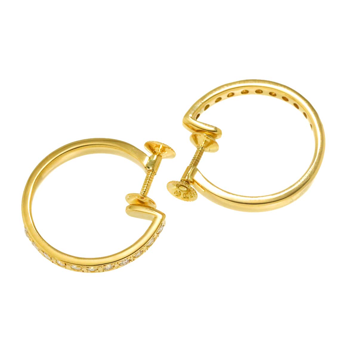 Diamond 0.20/0.20ct Earrings 18K YG 750