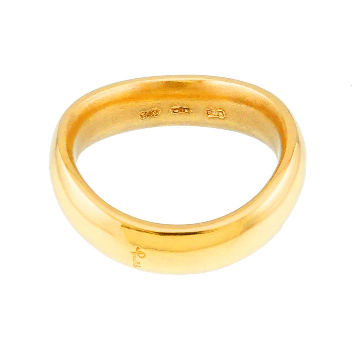 Ring 18K YG Yellow Gold 750 Size8.75(US)