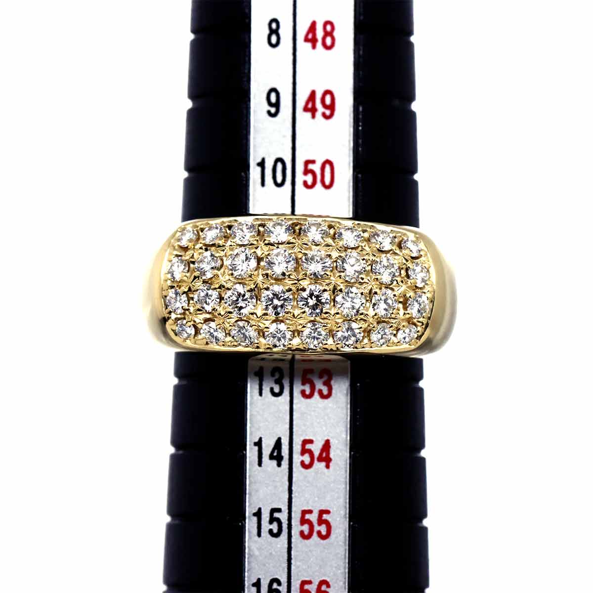 Diamond 0.72ct Ring 18K YG 750 Size6(US)