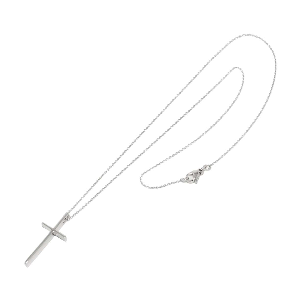 Cross Necklace 18K White Gold 750