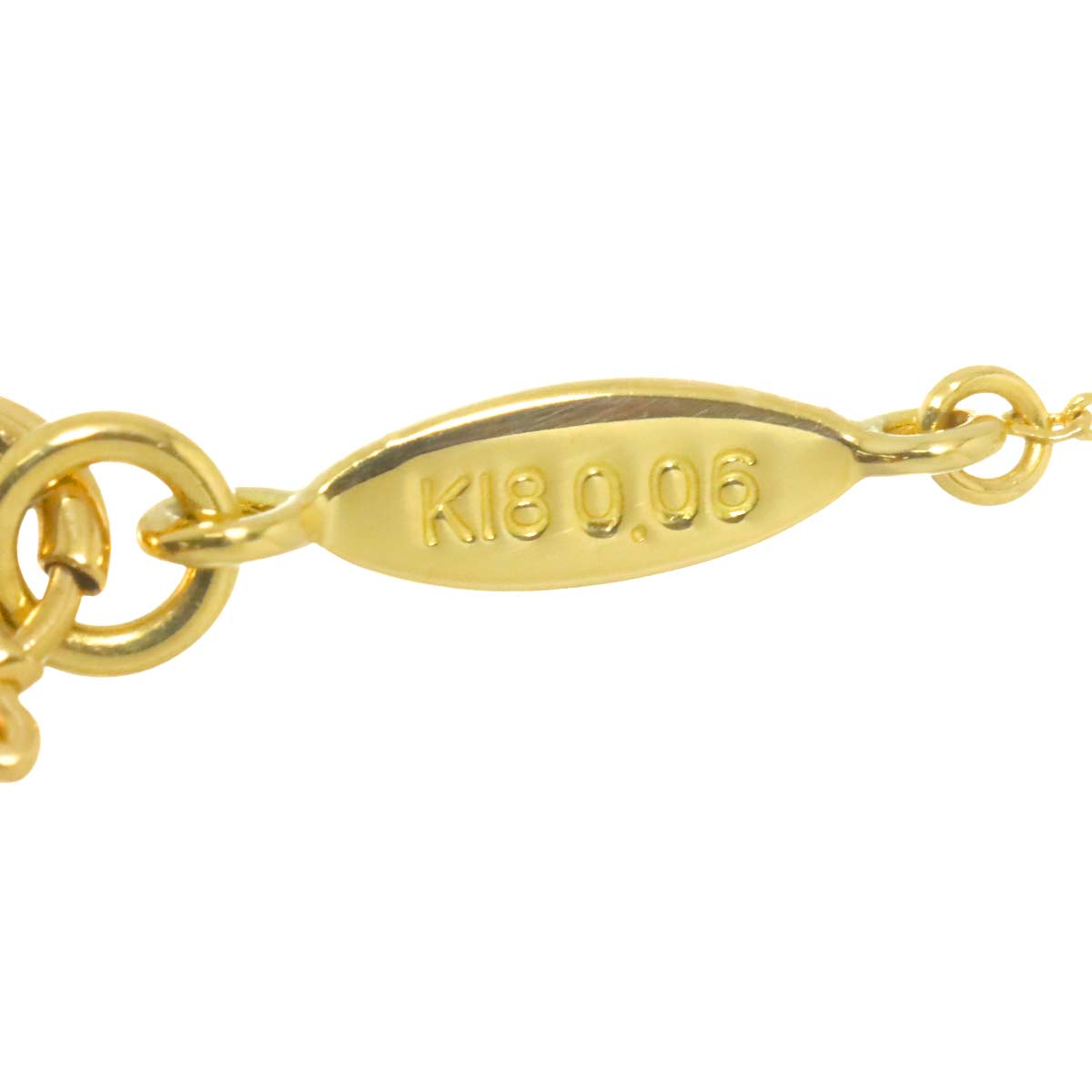 Diamond 0.06ct Necklace 18K Yellow Gold 750