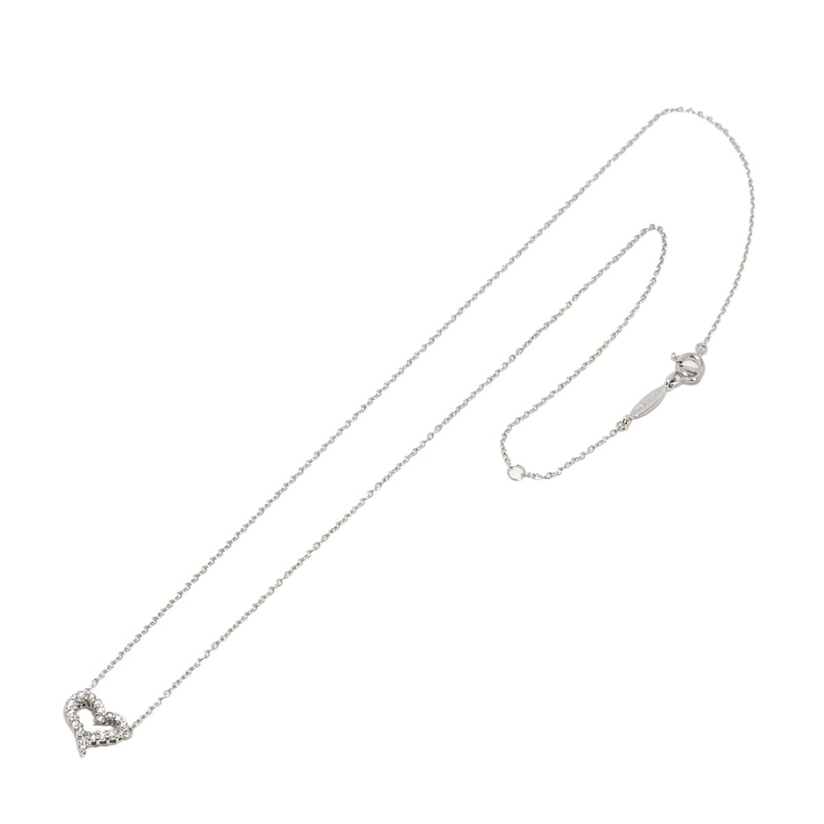 Diamond 0.18ct Necklace 18K White Gold 750