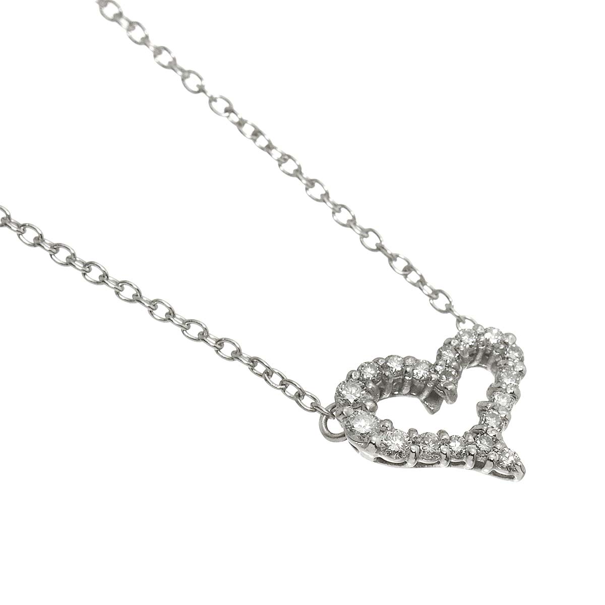 Diamond 0.18ct Necklace 18K White Gold 750