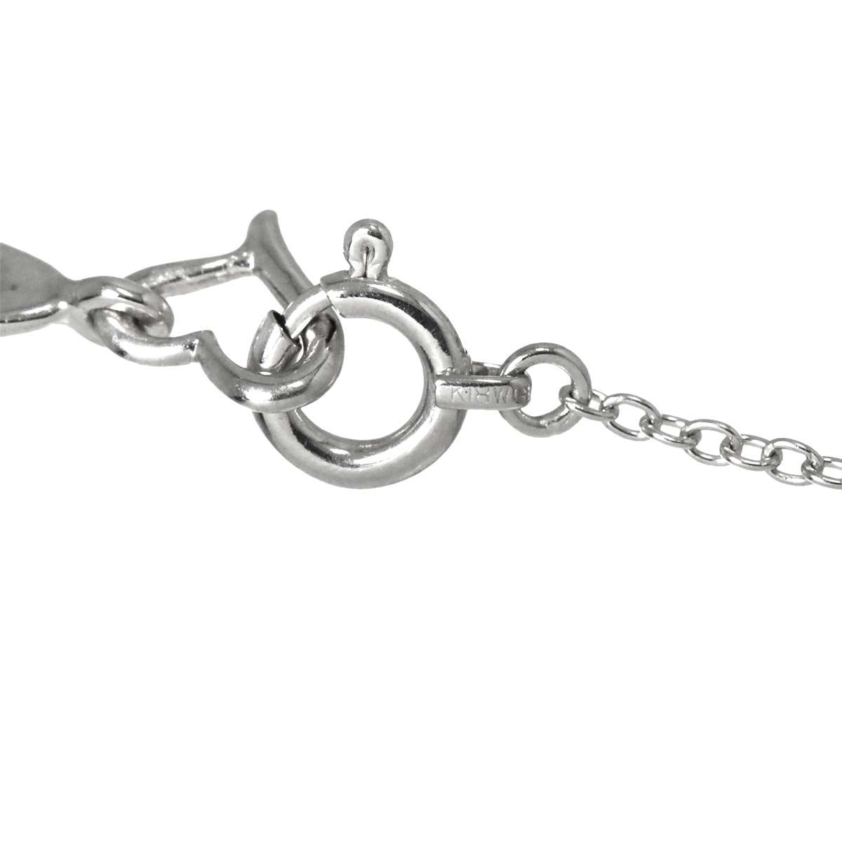 Diamond 0.18ct Necklace 18K White Gold 750