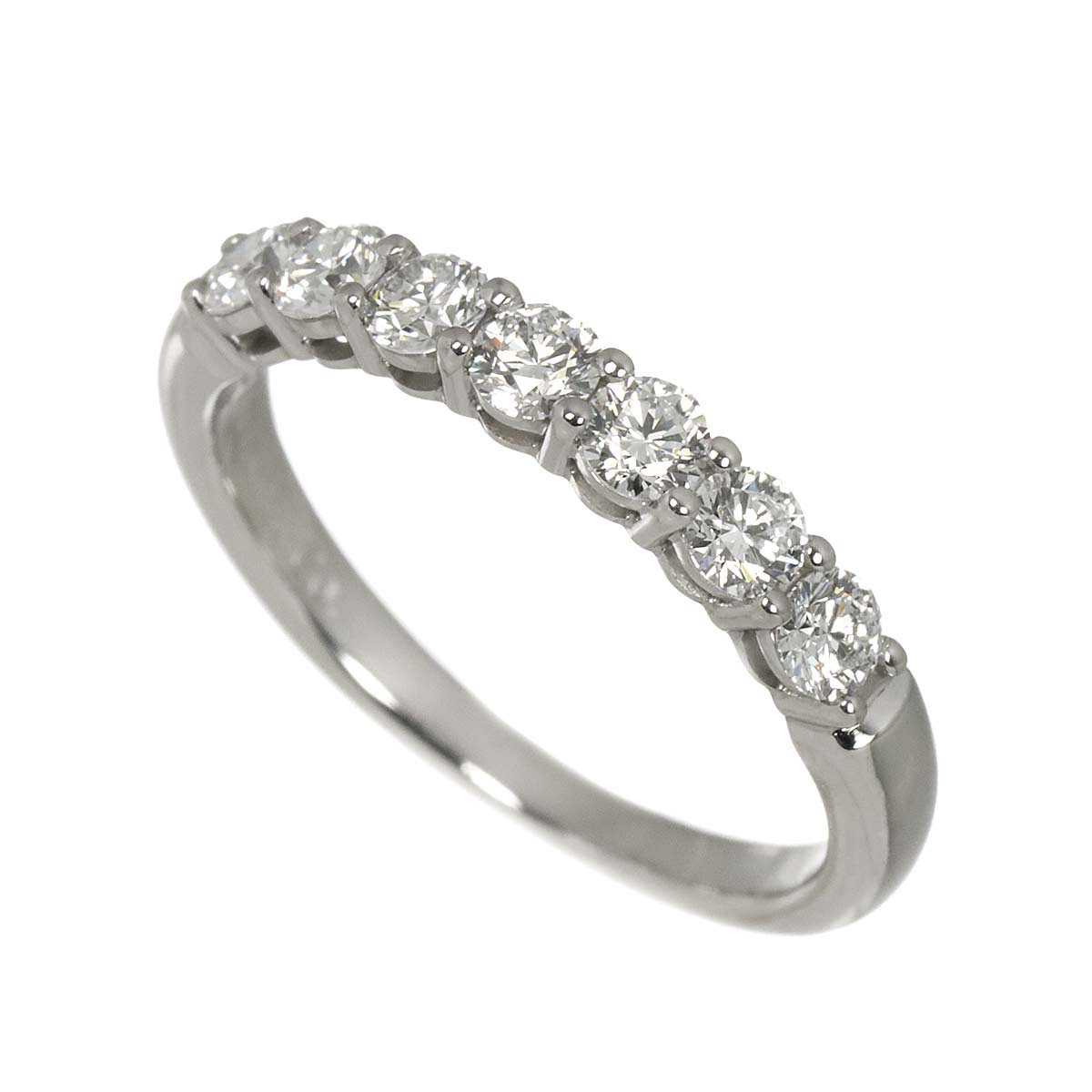 Forever Half Diamond Ring Platinum size6(US)