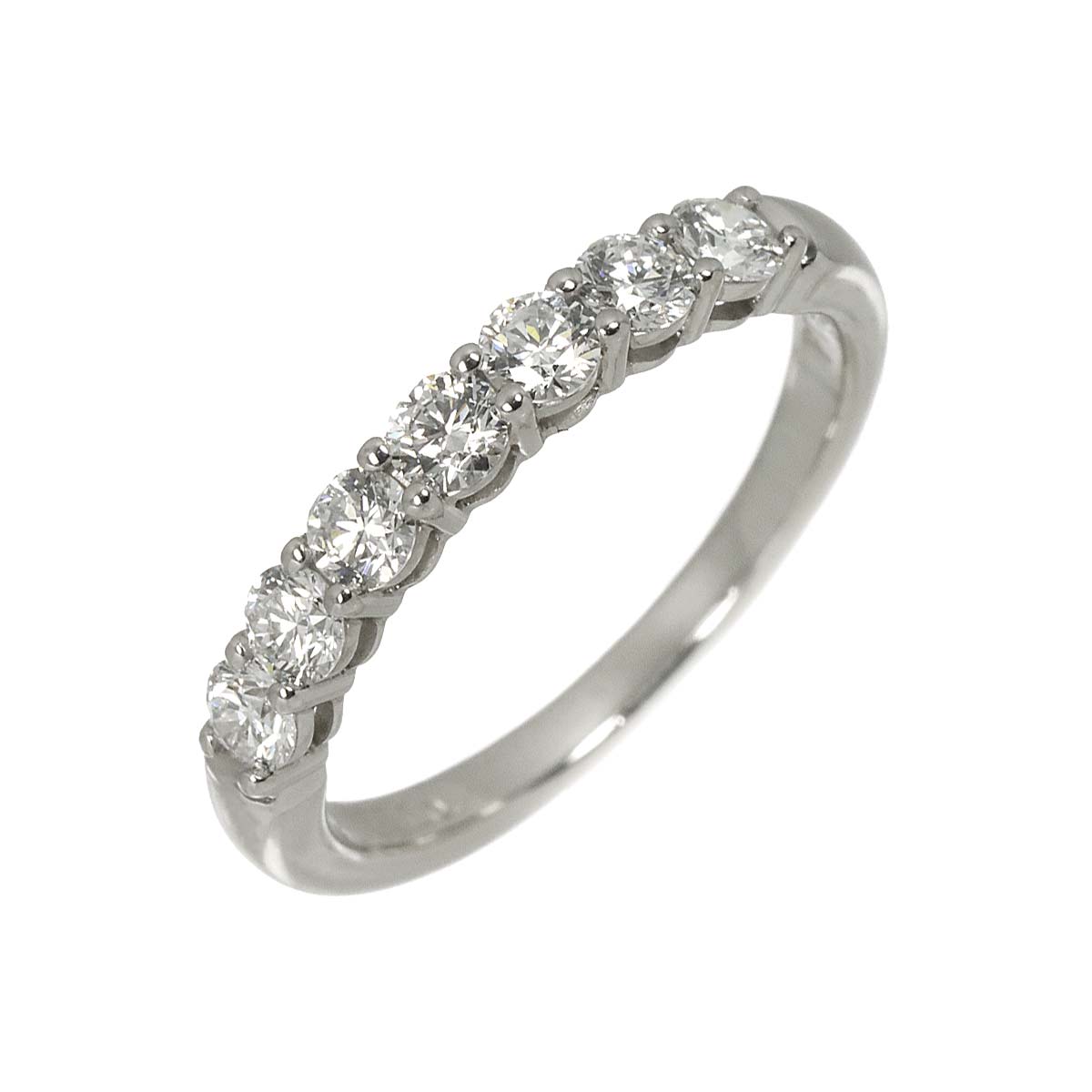 Forever Half Diamond Ring Platinum size6(US)