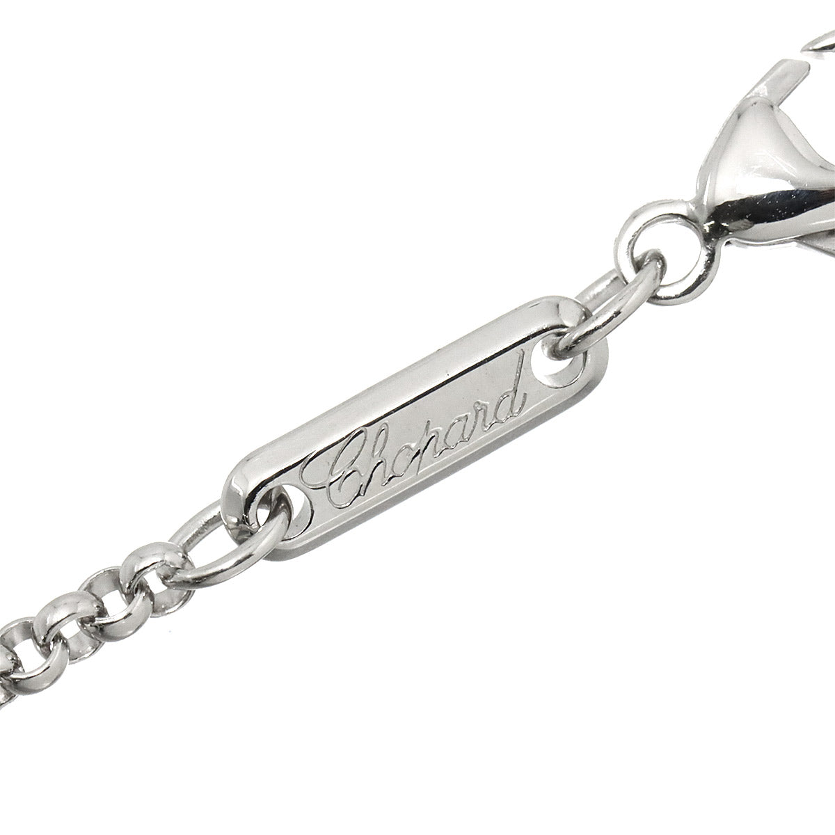 Happy Diamond Heart Necklace 18K White Gold 750