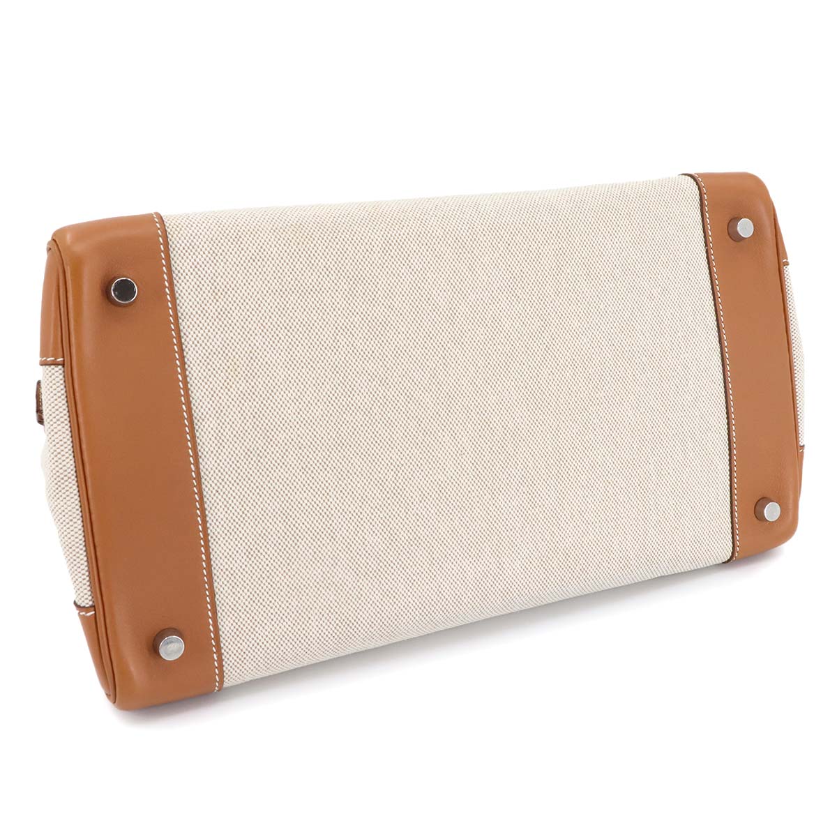 Birkin 35 Toile H Veau Swift Ecru Gold Hand Bag Purse