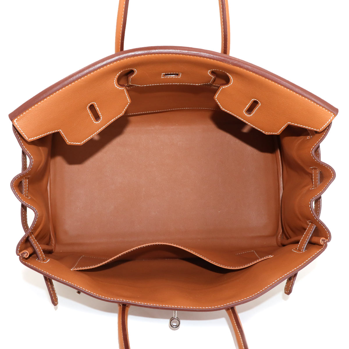 Birkin 35 Toile H Veau Swift Ecru Gold Hand Bag Purse