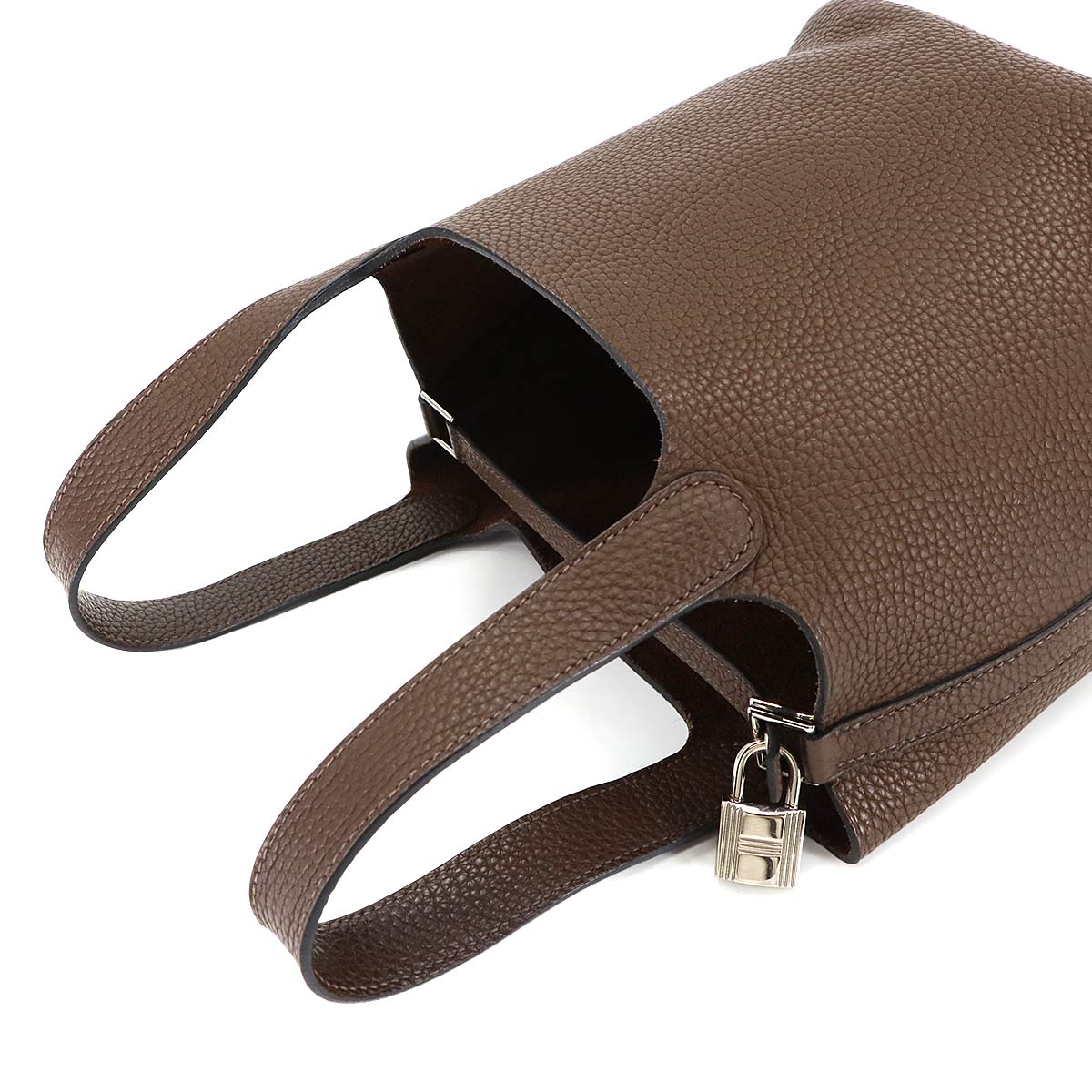 Picotin Lock PM Hand Bag Taurillon Clemence Cacao Purse