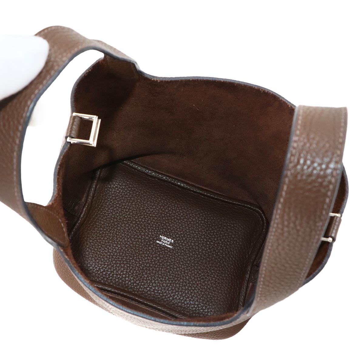 Picotin Lock PM Hand Bag Taurillon Clemence Cacao Purse