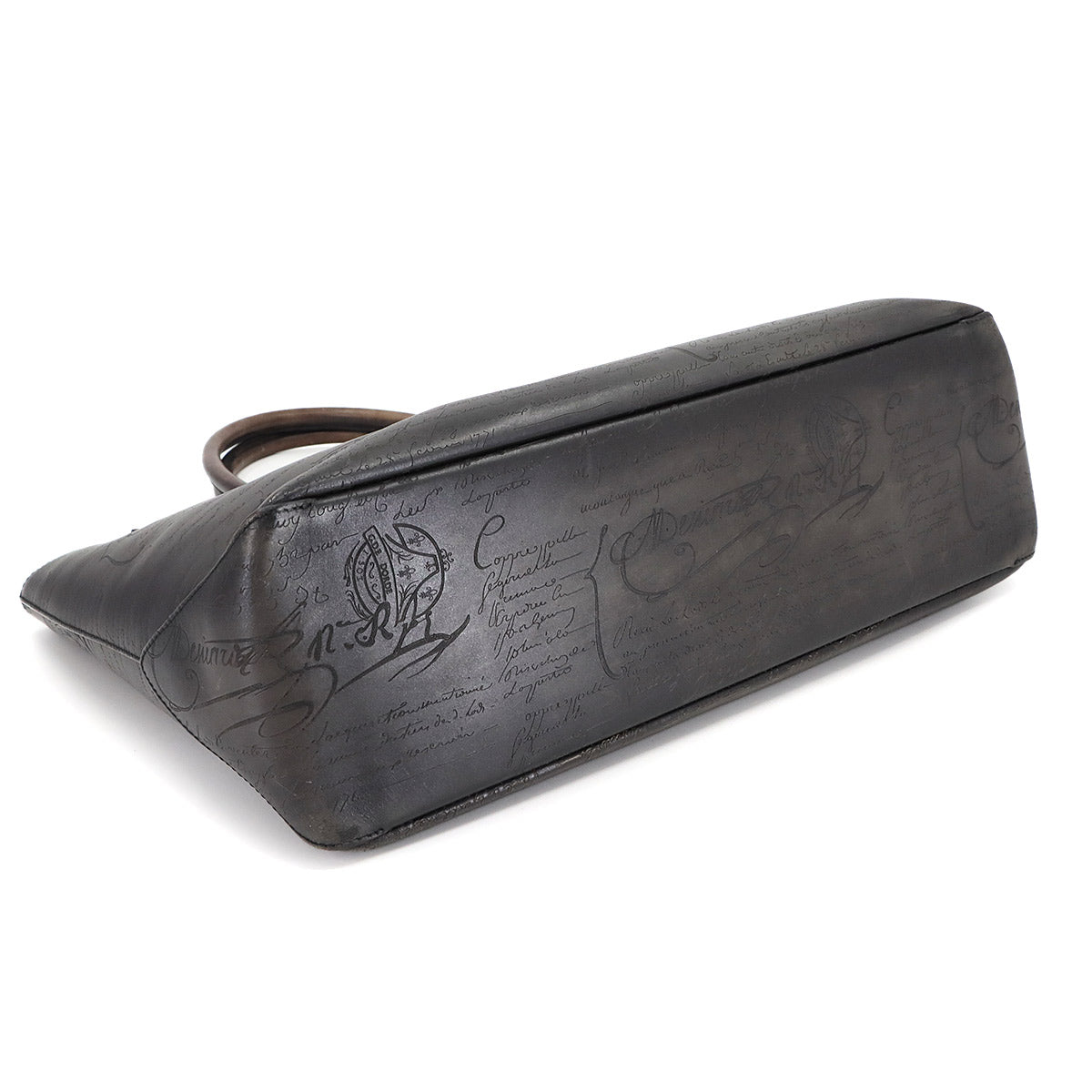 Calligraphy Toujours Tote Bag Venezia Leather Black Purse