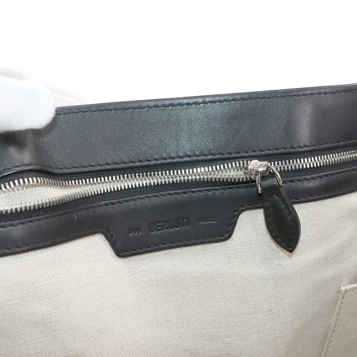 Calligraphy Toujours Tote Bag Venezia Leather Black Purse