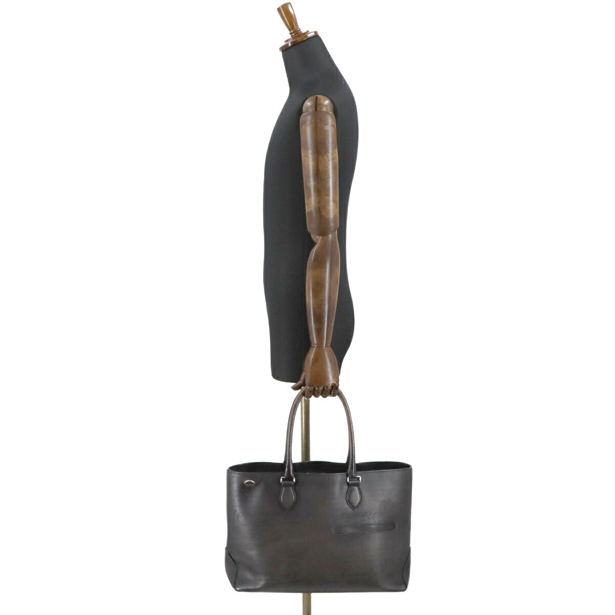 Calligraphy Toujours Tote Bag Venezia Leather Black Purse