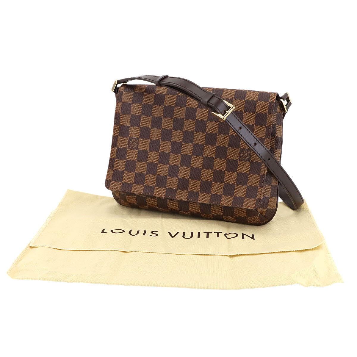 Damier Musette Tango Short Shoulder Bag Ebene N51255