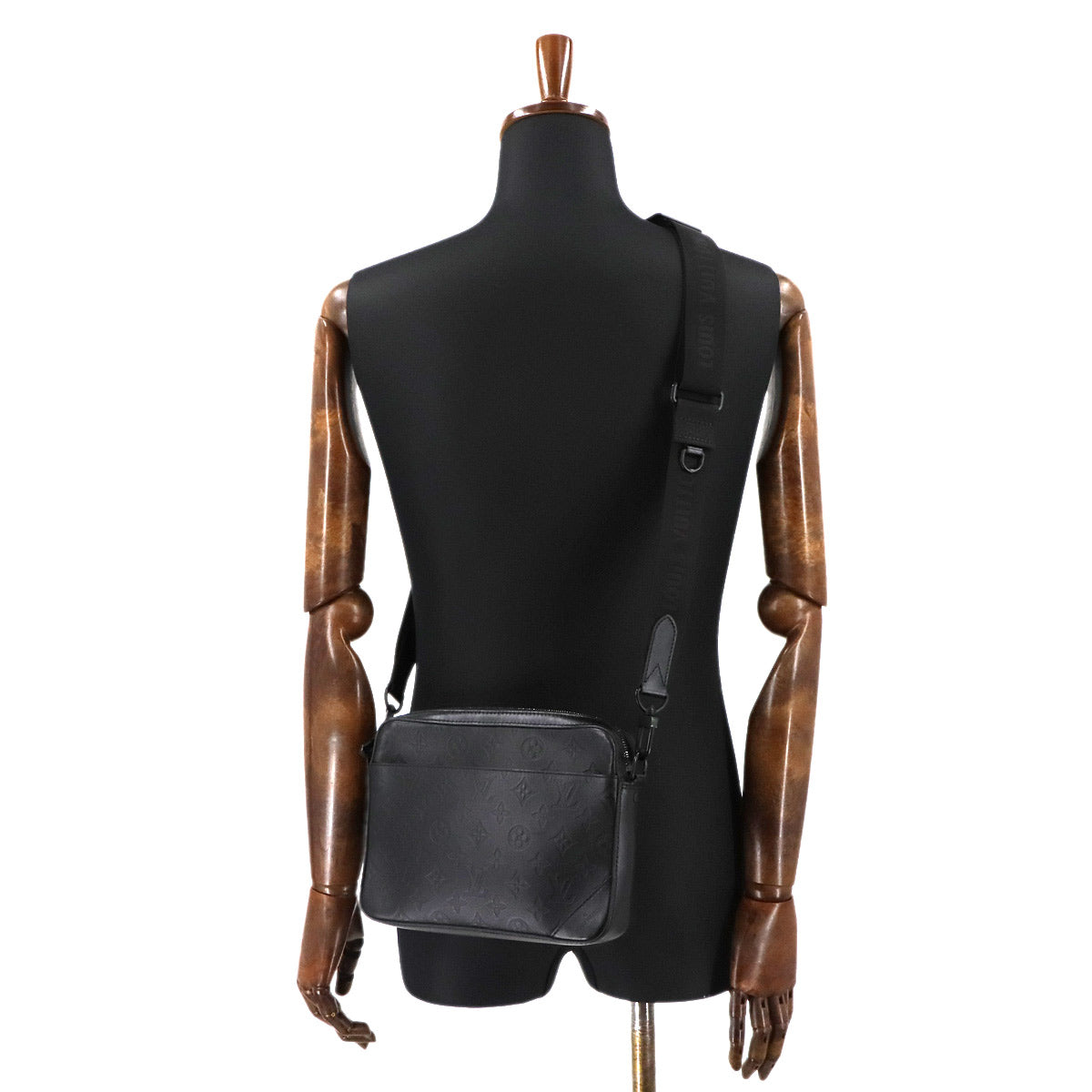 Monogram Shadow Duo Messenger Shoulder Bag Leather M69827