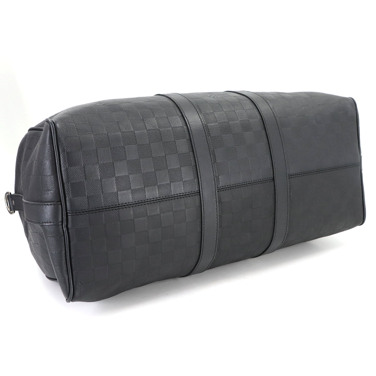 Damier Infini Keepall Bandouliere 45 Luggage Onyx N41145