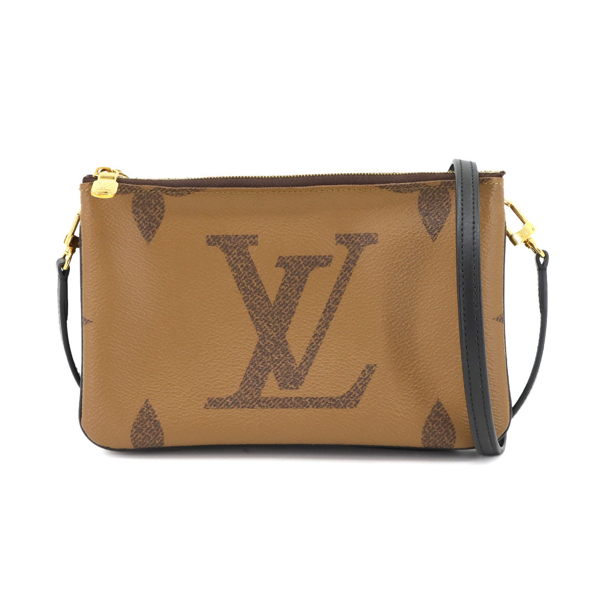 Monogram Giant Reverse Double Zip Pochette Shoulder Bag