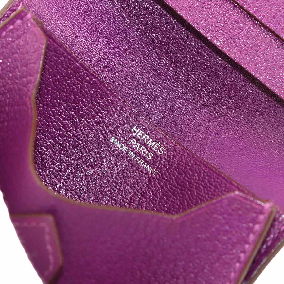 Bearn Card Case Chevre Anemone