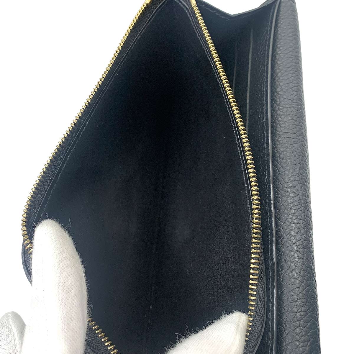 Monogram Empreinte Emilie Wallet Leather Black M83138