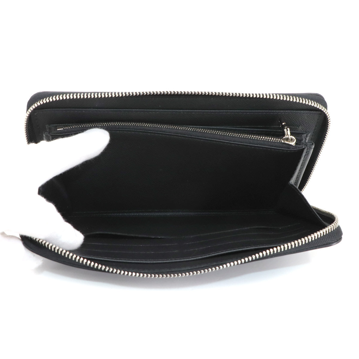 Epi Zippy Organizer NM Long Wallet Leather Noir M62643