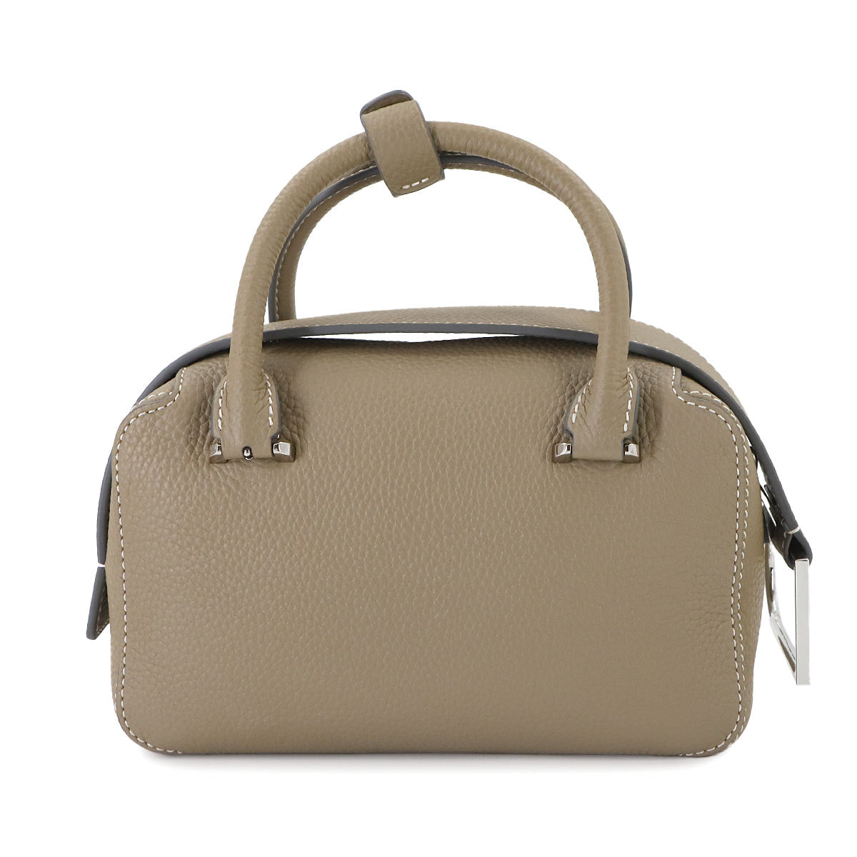 Cool Box Mini 2way Hand Shoulder Bag Leather Beige Purse