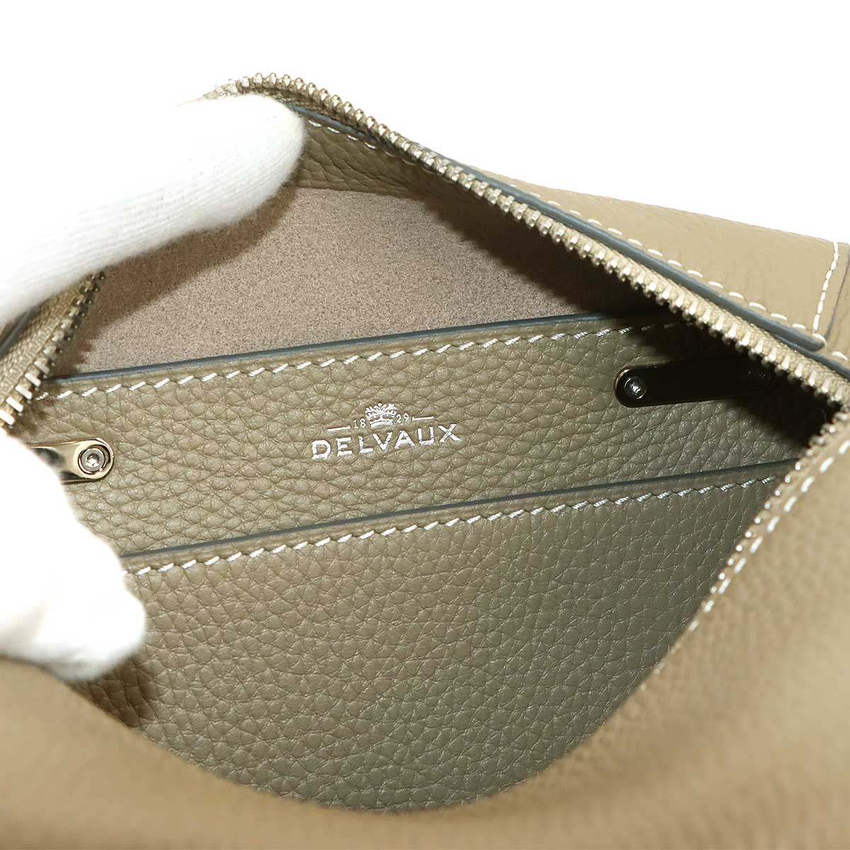 Cool Box Mini 2way Hand Shoulder Bag Leather Beige Purse